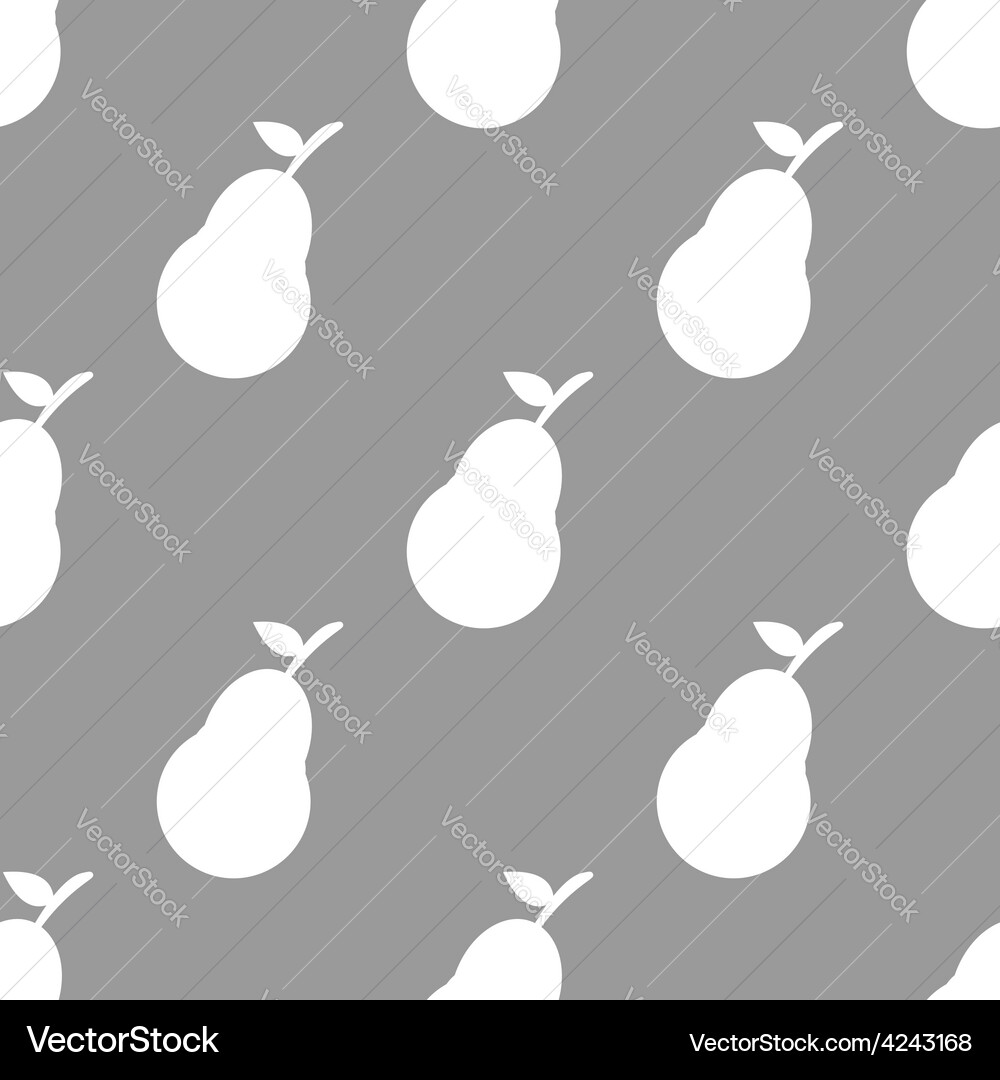 Pear seamless pattern Vector Image