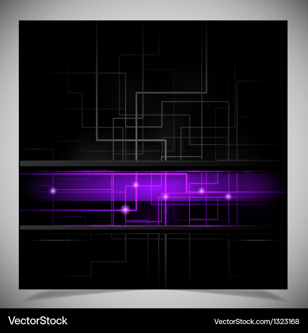 Smooth colorful abstract techno background vector image