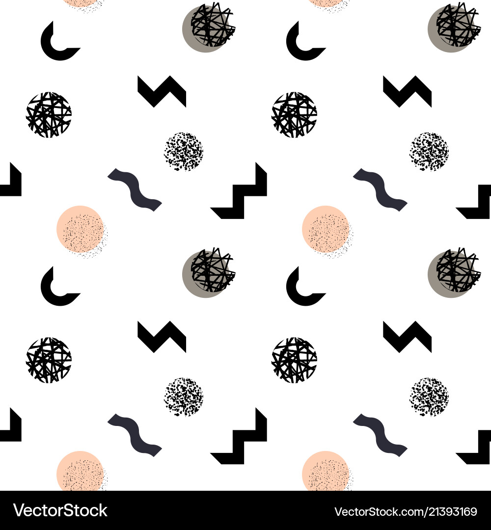 Chaotic Memphis Pattern vector image