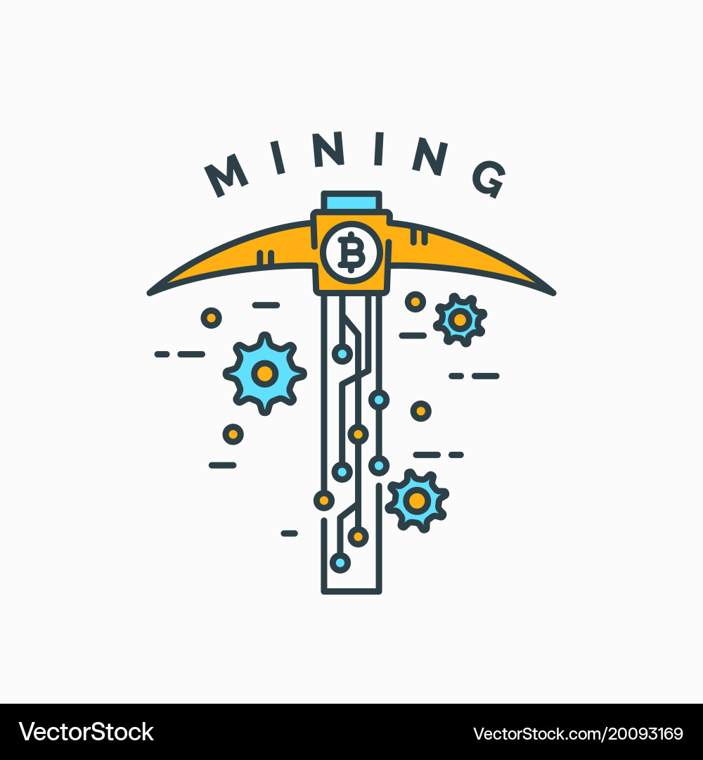 Cryptocurrency Mining & Earning – Royalty-Free Vector | VectorStock
