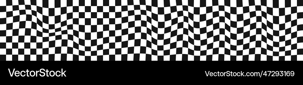 Distorted chessboard background dizzy checkered Distorted chessboard background dizzy checkered vector image