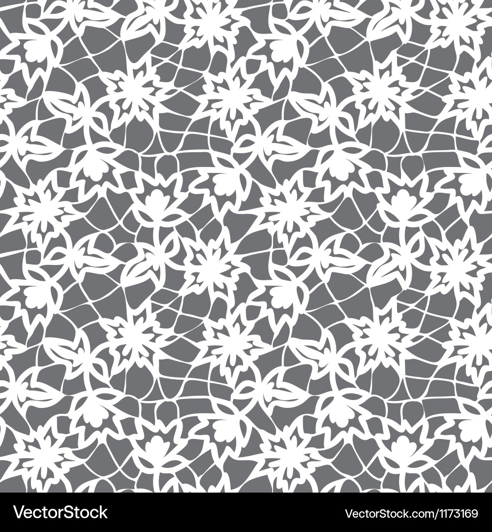Elegant Lace Floral Pattern Vector Image