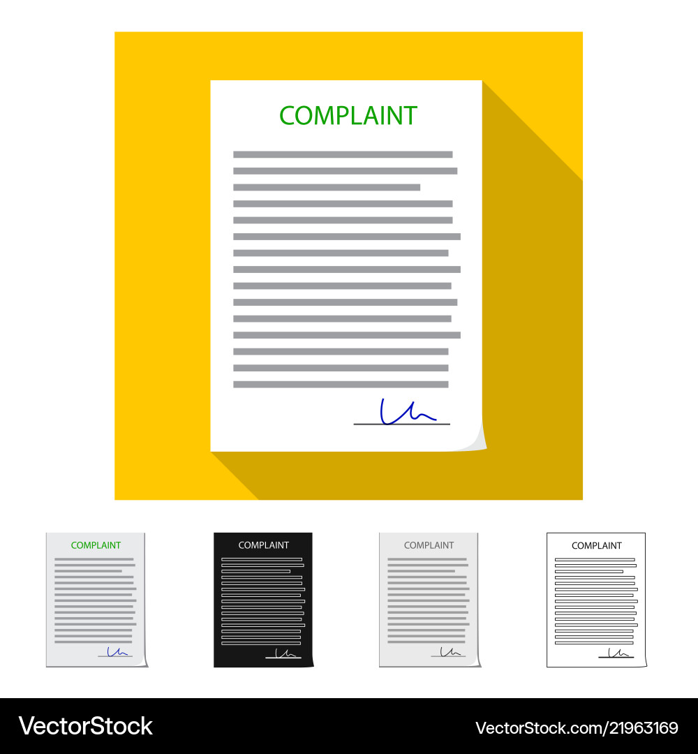 Isolated object of form and document icon set vector image