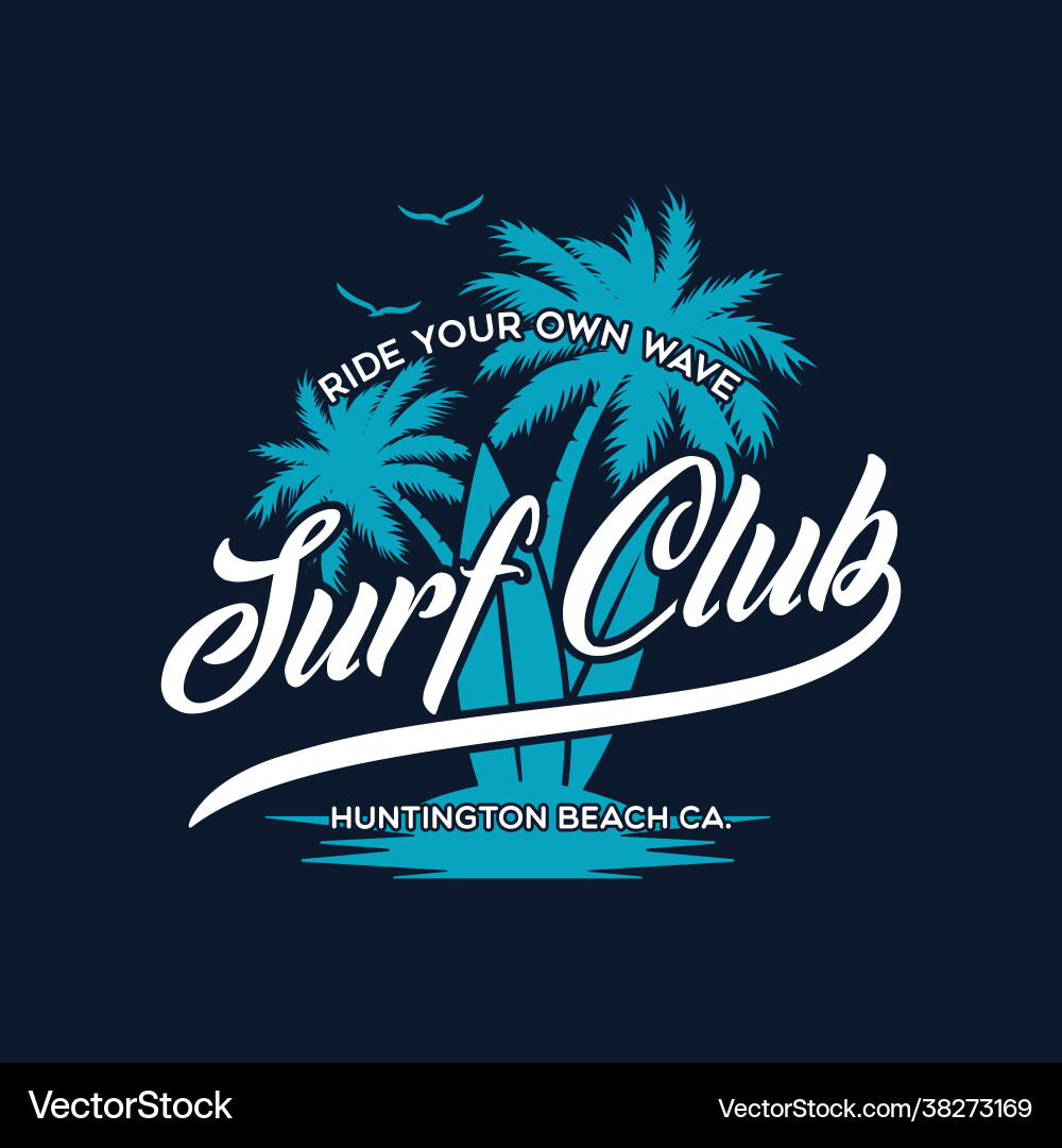 Palm beach florida stylish graphic t-shirt Palm beach florida stylish graphic t-shirt vector image