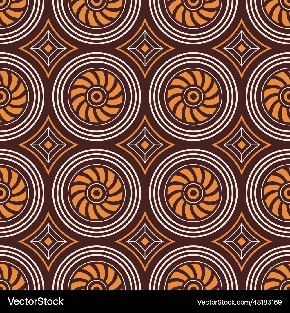 Seamless geometric pattern with circles Vector Image
