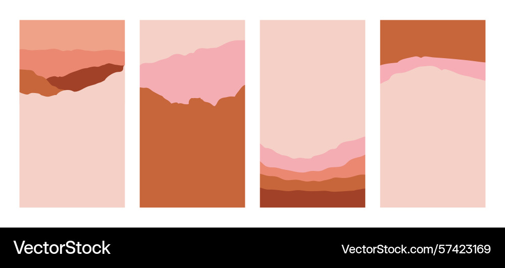 Set of abstract creative backgrounds in minimal Set of abstract creative backgrounds in minimal Vector Image
