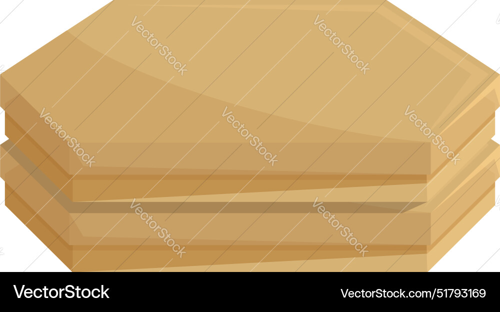 Stack of hexagonal wooden tiles for paving Stack of hexagonal wooden tiles for paving vector image