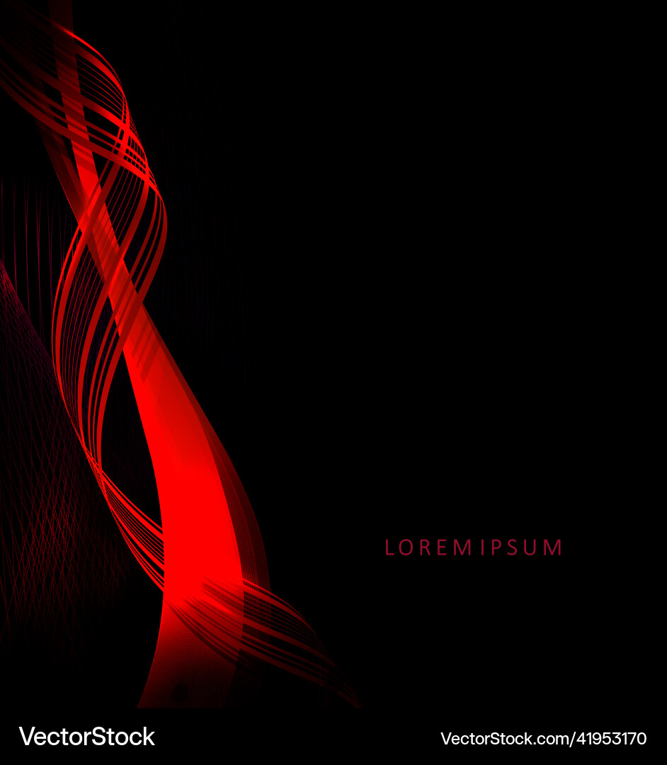 A red twisted figure and slight mesh texture vector image
