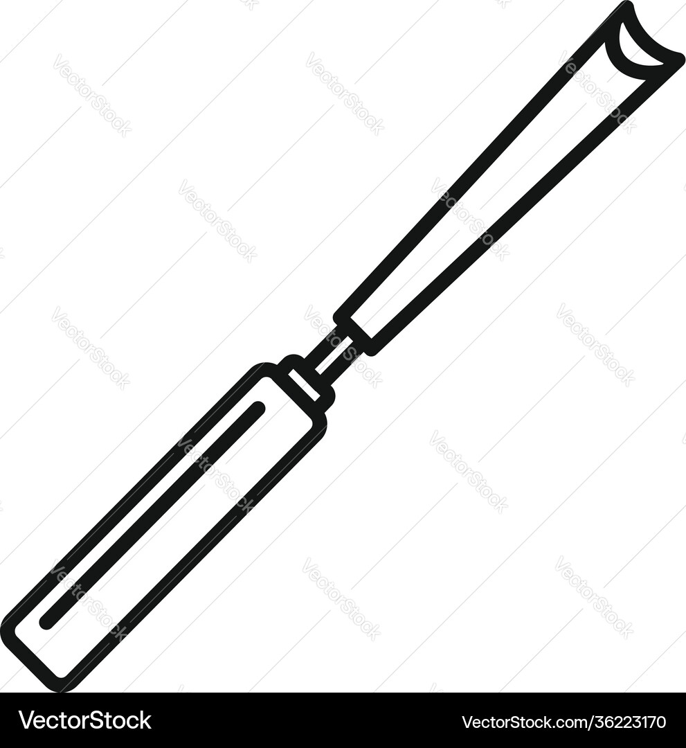 Chisel building icon outline style Chisel building icon outline style vector image