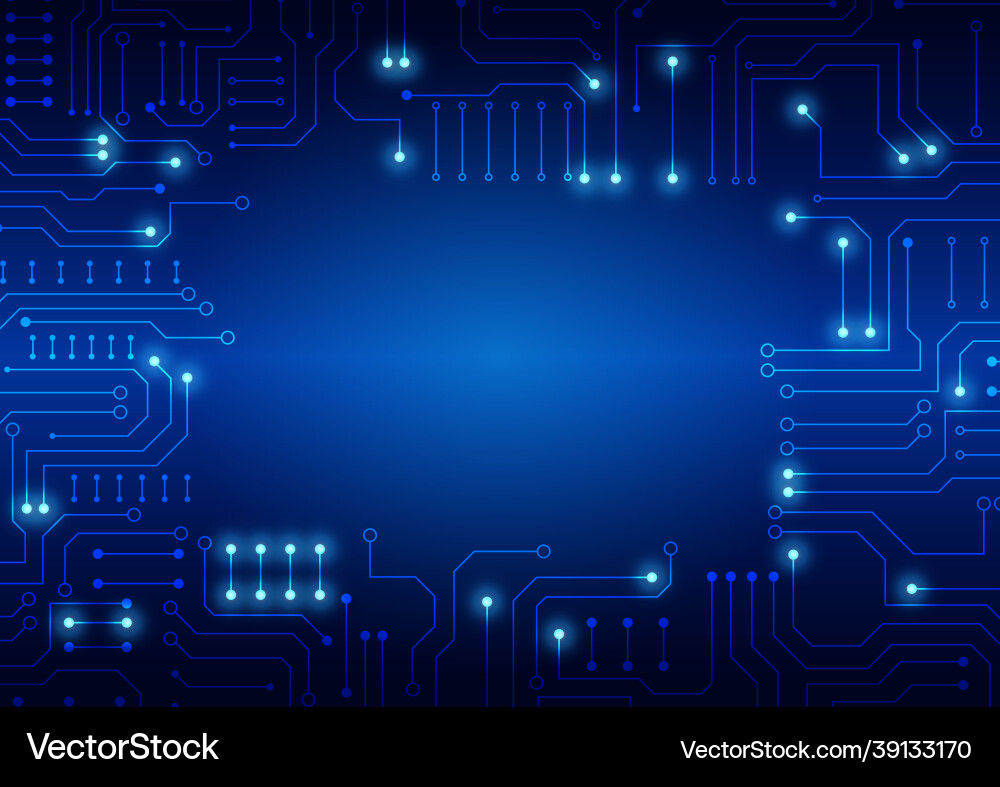 Circuit technology background with hi-tech digital Circuit technology background with hi-tech digital vector image