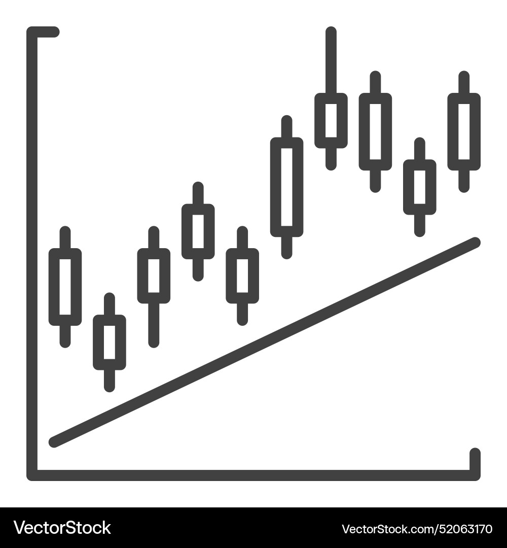 Cryptocurrency candlestick formation outline icon – Royalty-Free Vector |  VectorStock