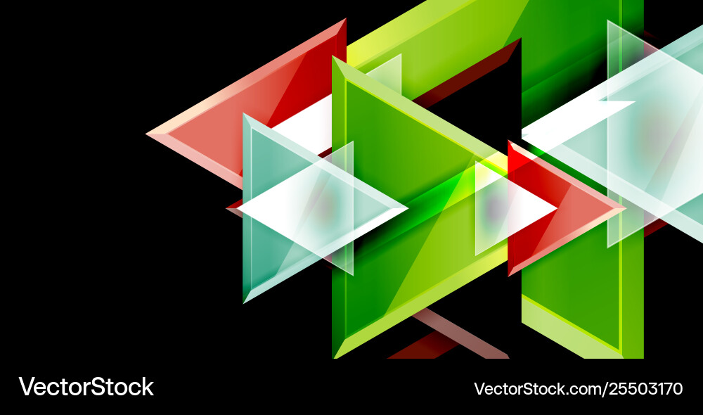 Dynamic triangle composition abstract background Dynamic triangle composition abstract background Vector Image