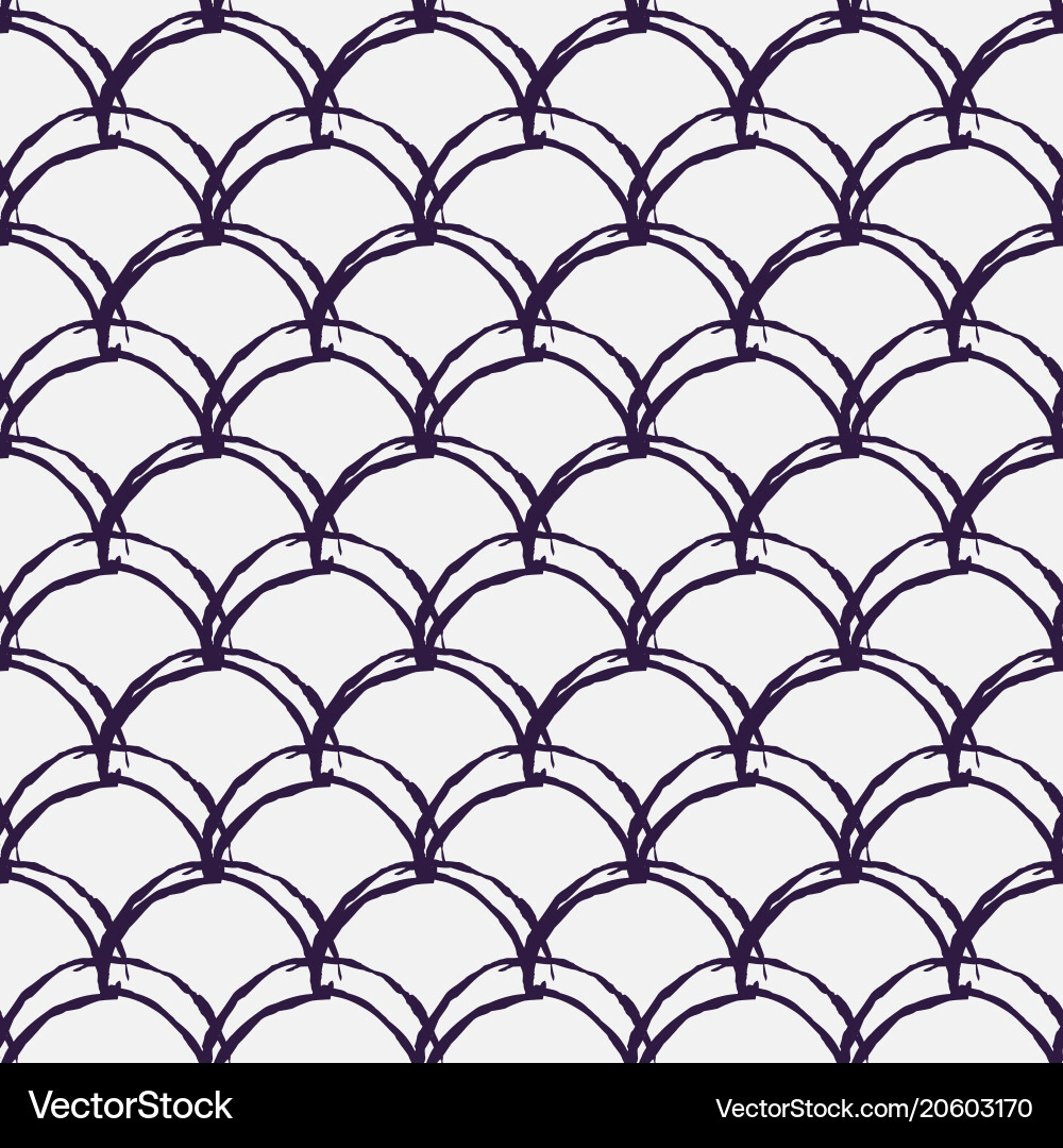 Fish scale seamless pattern Vector Image