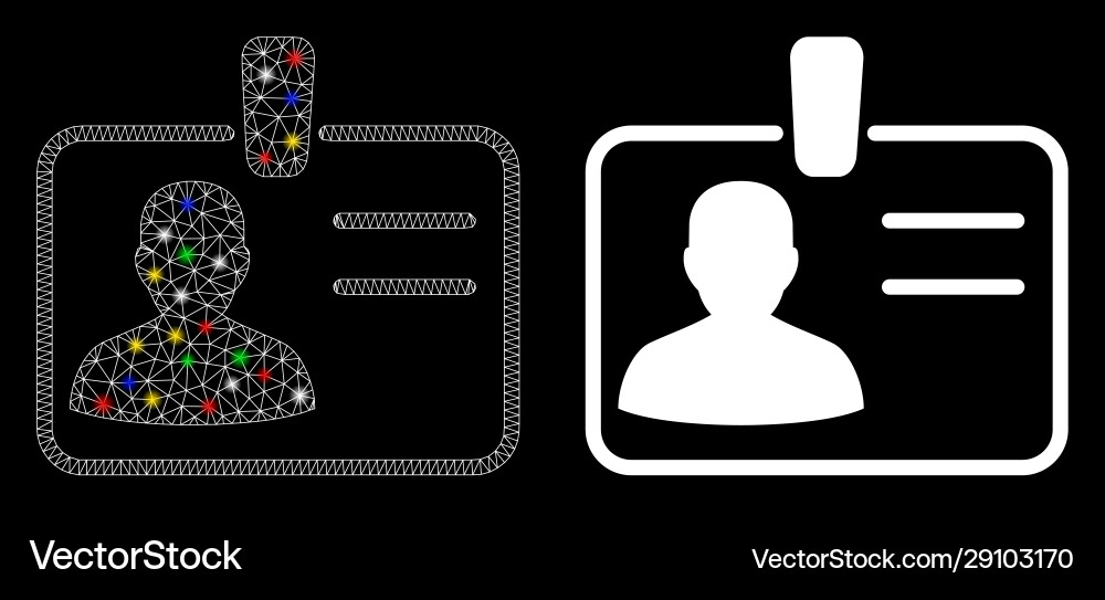 Flare mesh network user badge icon with Flare mesh network user badge icon with vector image