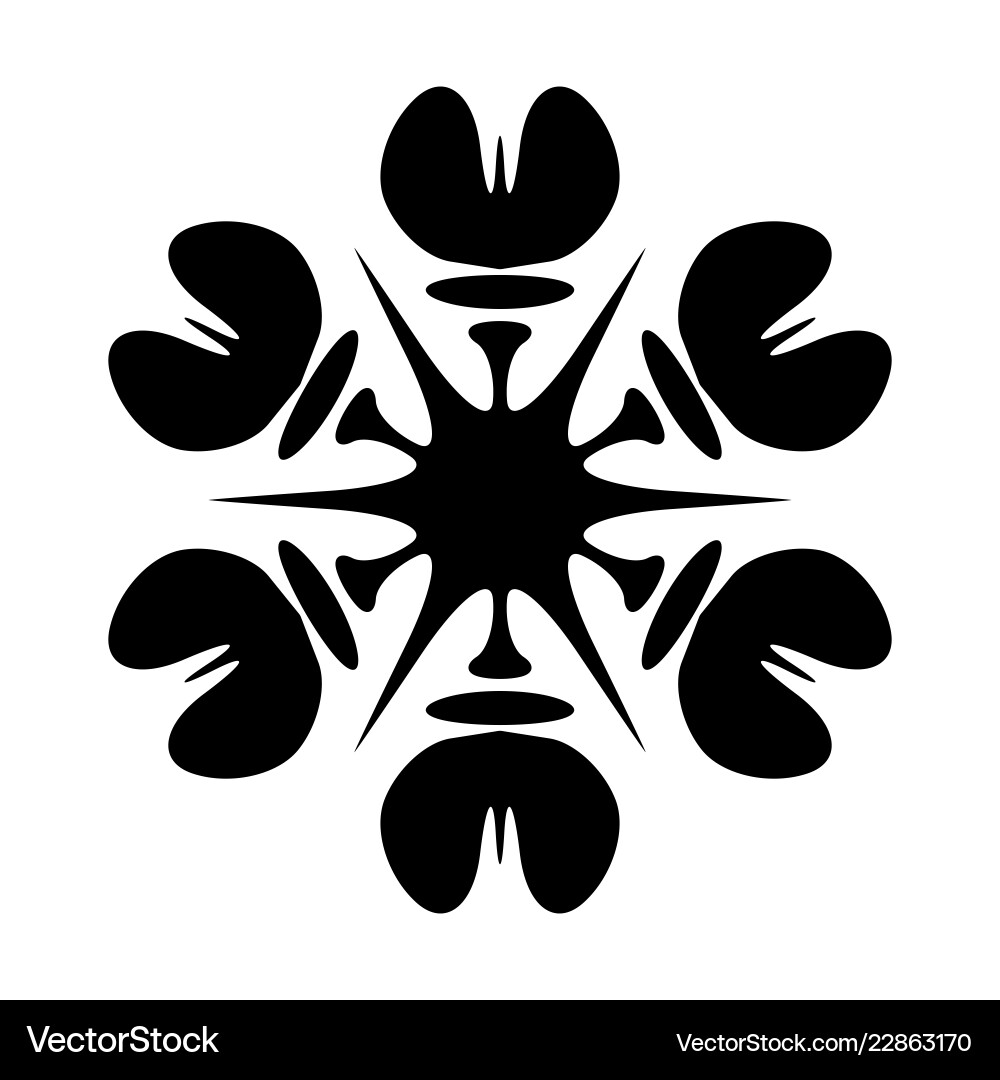 Isolated simple snowflake Isolated simple snowflake Vector Image