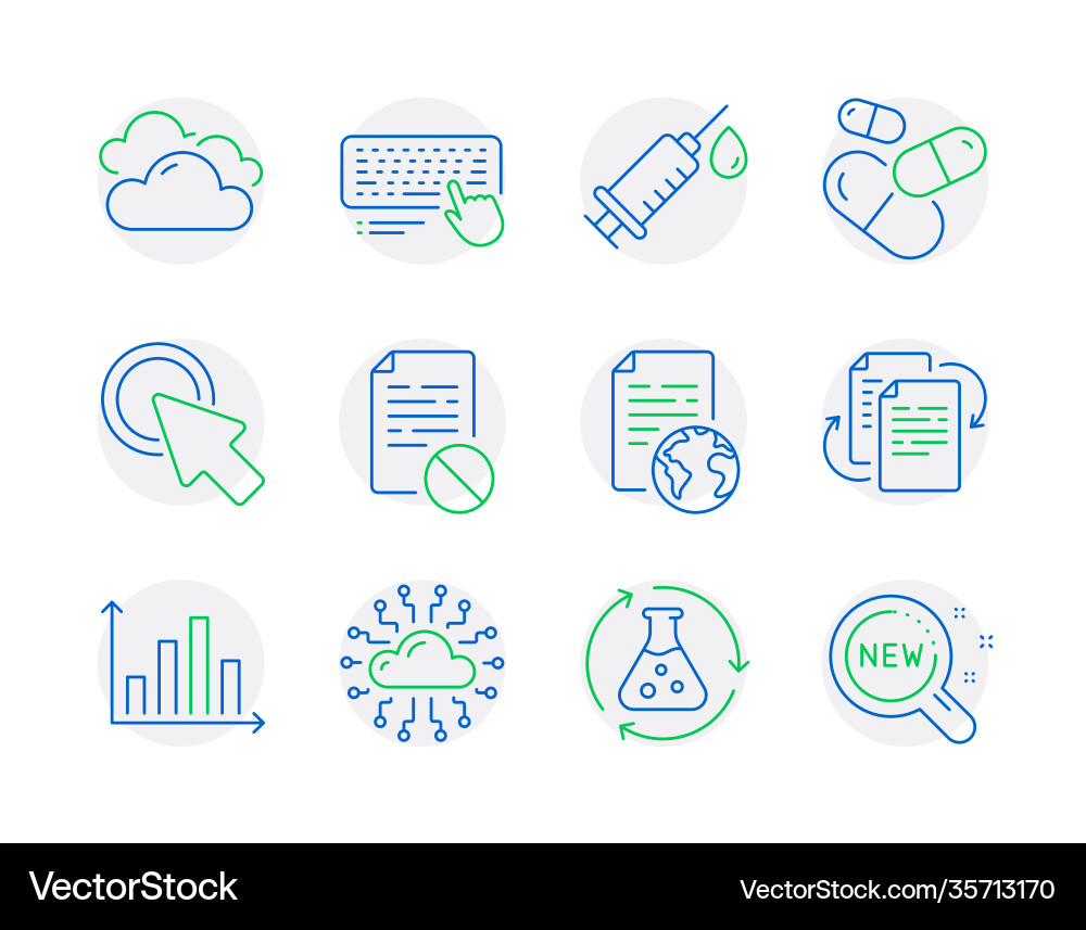 Science icons set included icon as wrong file Science icons set included icon as wrong file vector image