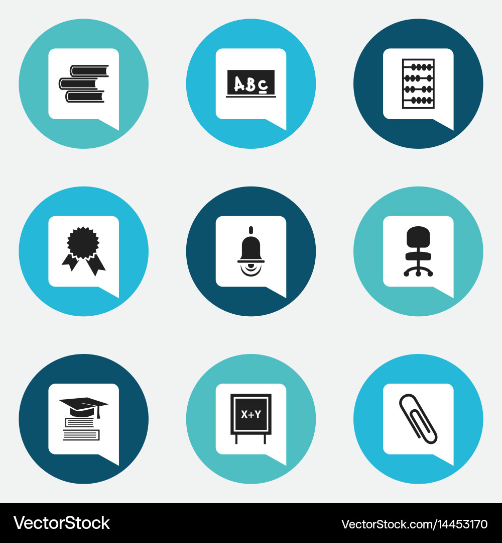 Set of 9 editable science icons includes symbols Vector Image