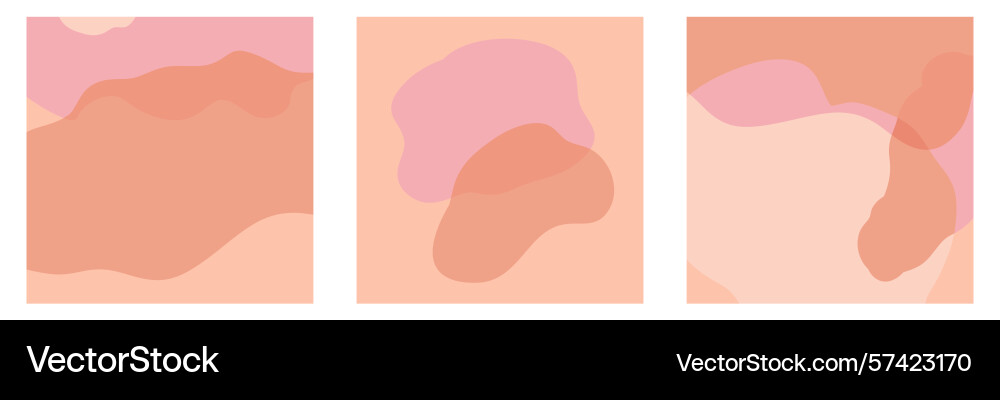 Set of abstract creative backgrounds in minimal Set of abstract creative backgrounds in minimal Vector Image