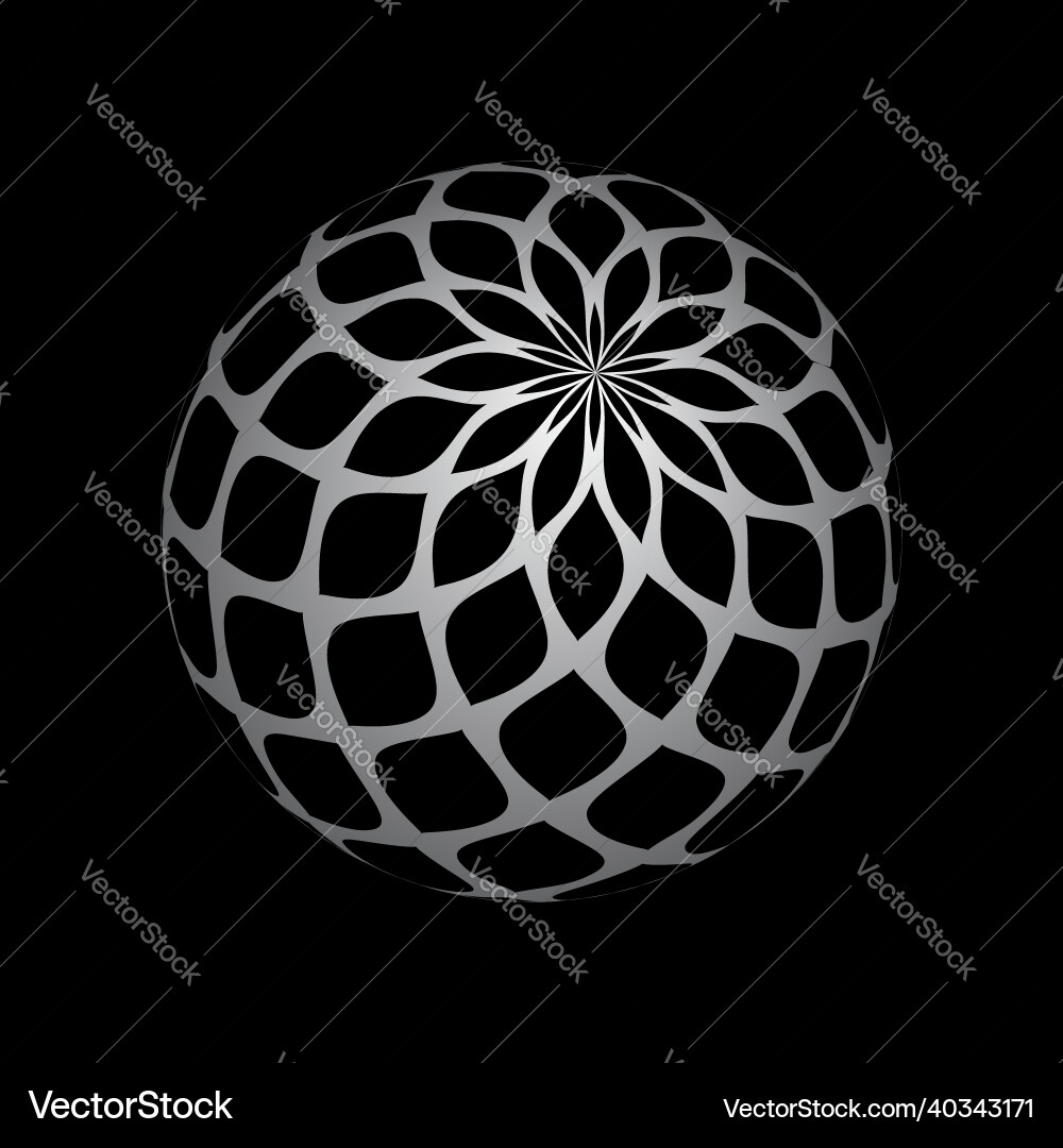 Abstract Spherical Pattern vector image