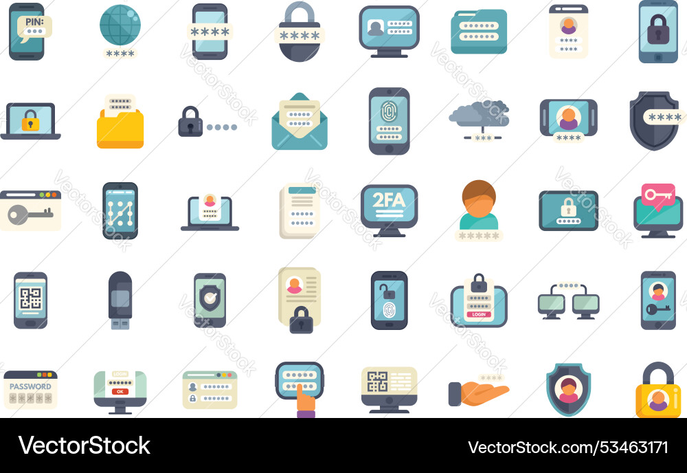 Cyber security system protecting personal data Cyber security system protecting personal data vector image