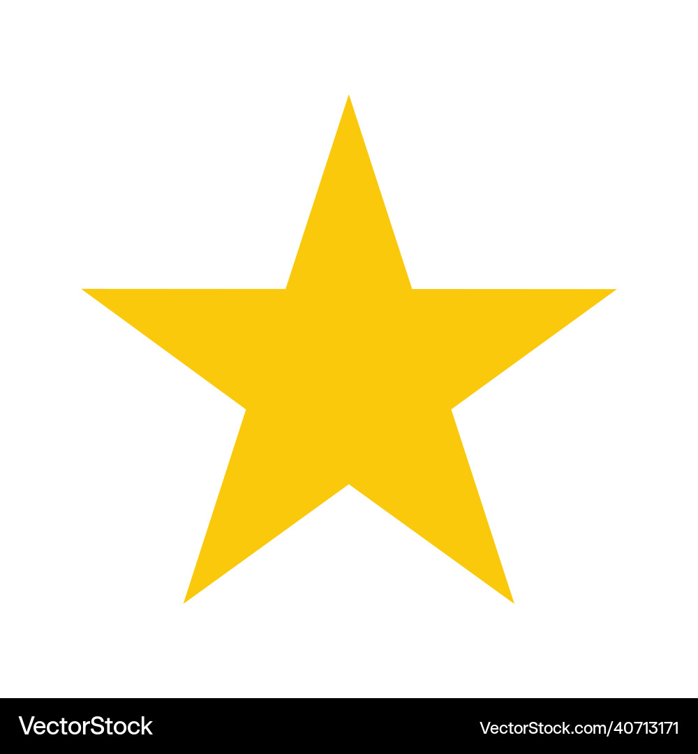 Gold star Royalty Free Vector Image - VectorStock