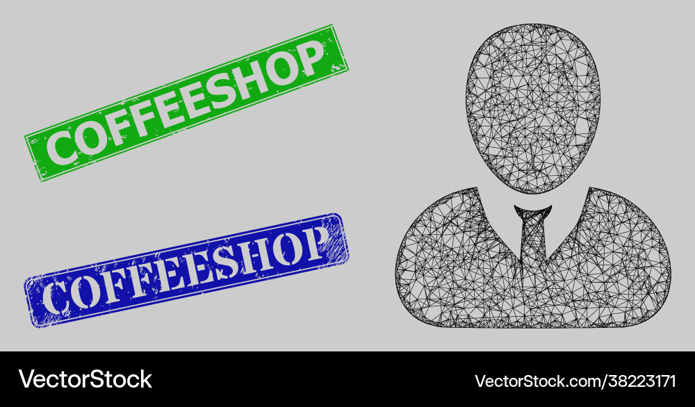 Grunge coffeeshop stamp imitations and net user Grunge coffeeshop stamp imitations and net user vector image