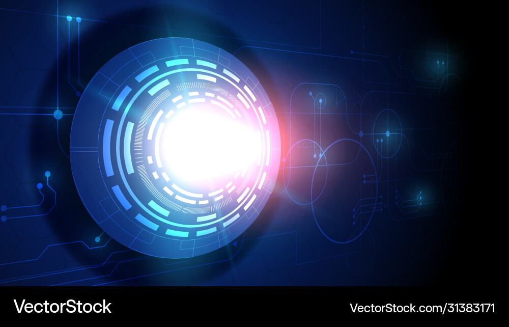 Hi-tech digital data connection system Hi-tech digital data connection system vector image