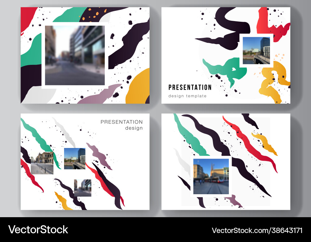 Layout presentation slides design Vector Image