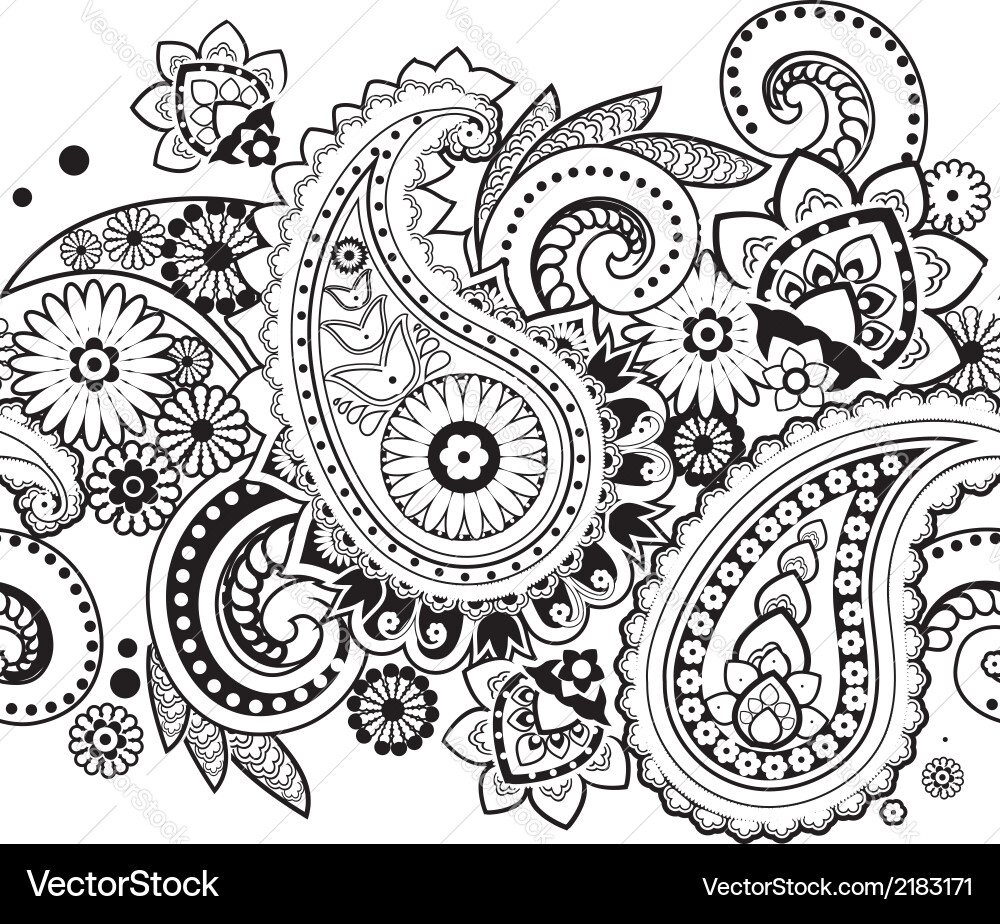 Paisley Pattern Vector Image