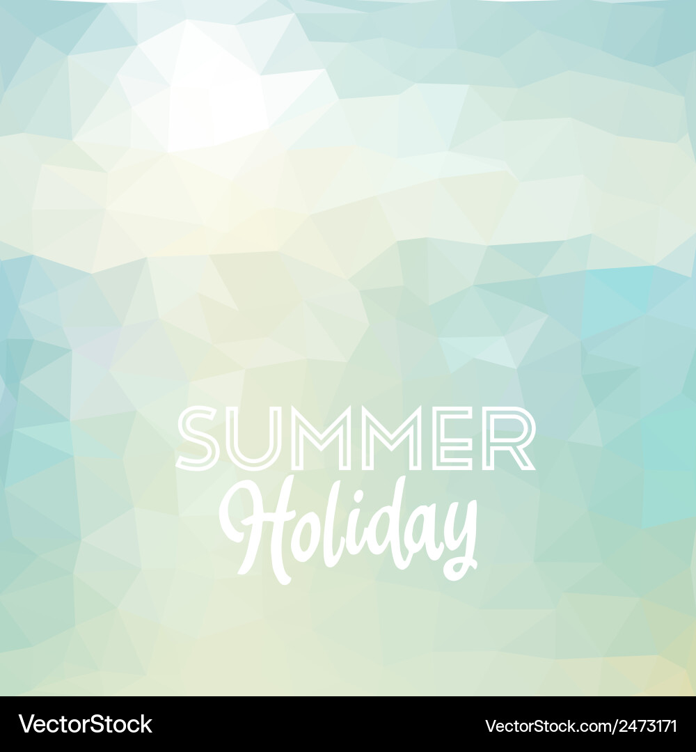 Summer holidays background Royalty Free Vector Image