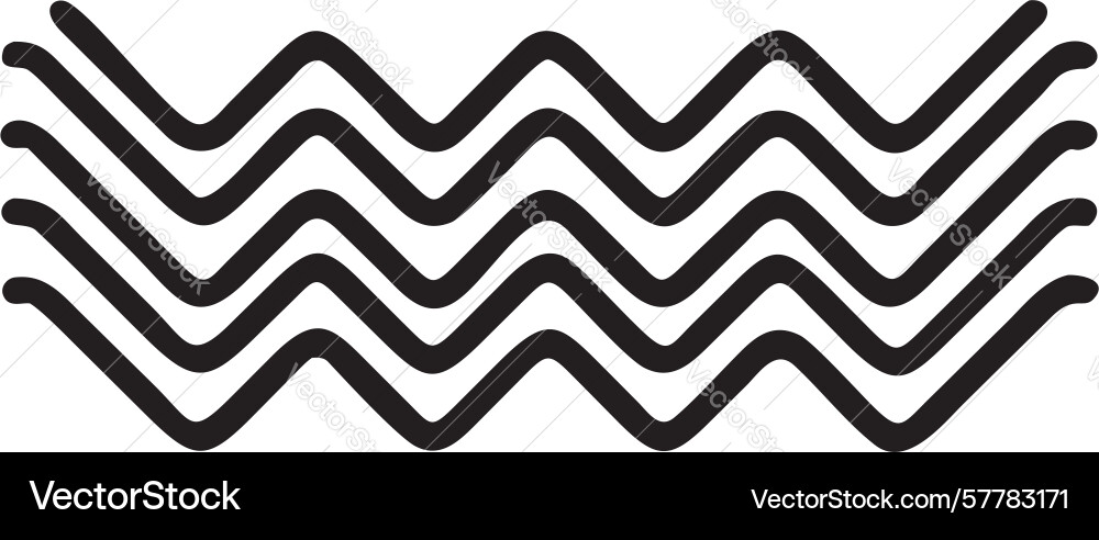 Zigzag Wellenmuster dynamische abstrakte Textur vektorbild