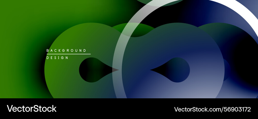 Abstract design features overlapping circles Vector Image
