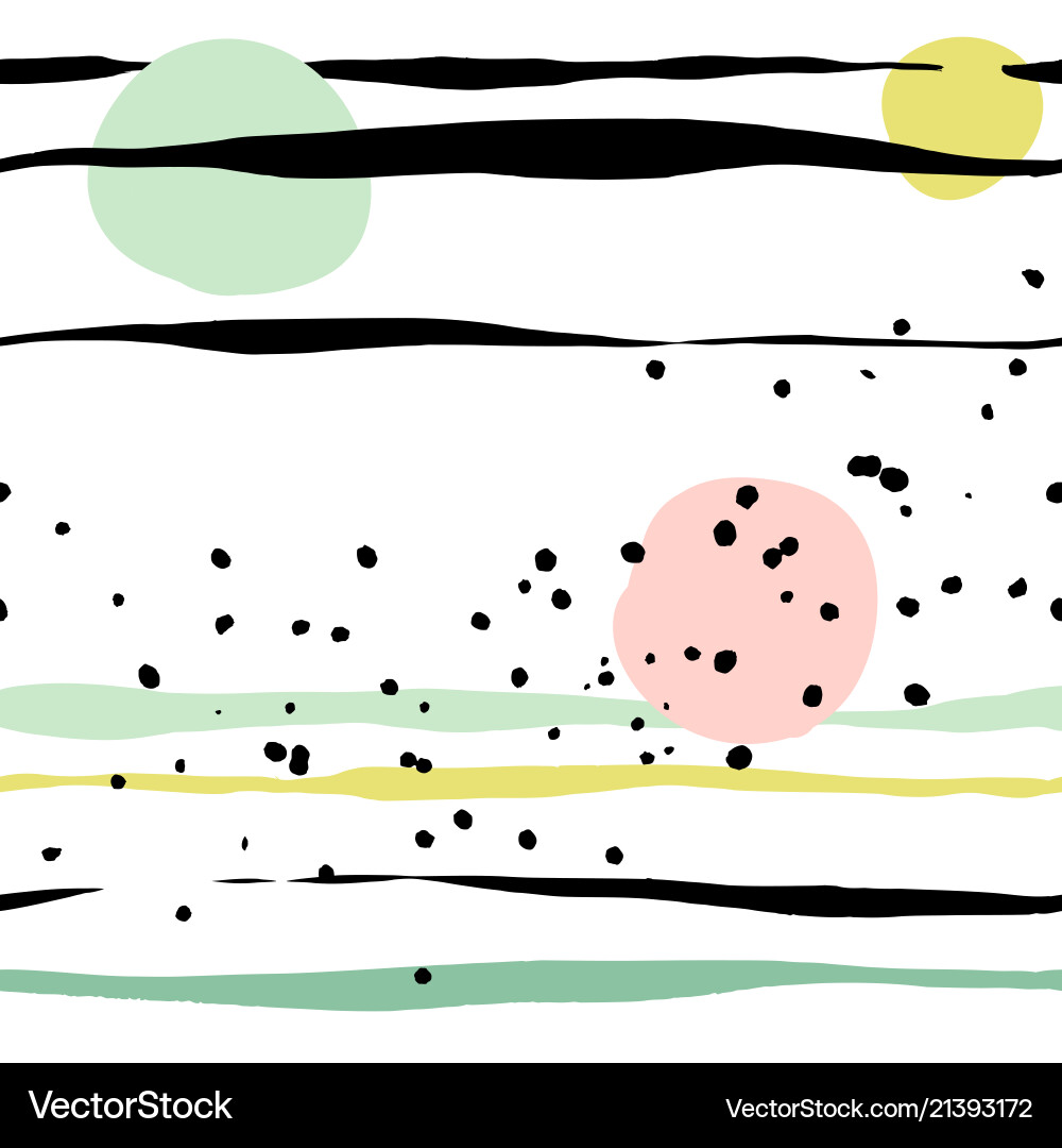 Abstract Pattern with Doodles vector image