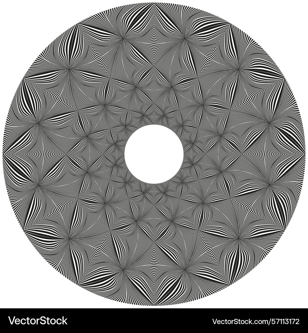 Circular geometric pattern abstract radial design Circular geometric pattern abstract radial design vector image