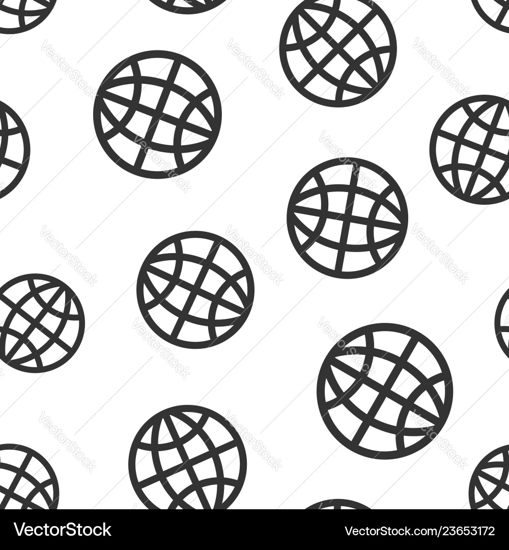 Earth planet icon seamless pattern background Earth planet icon seamless pattern background vector image