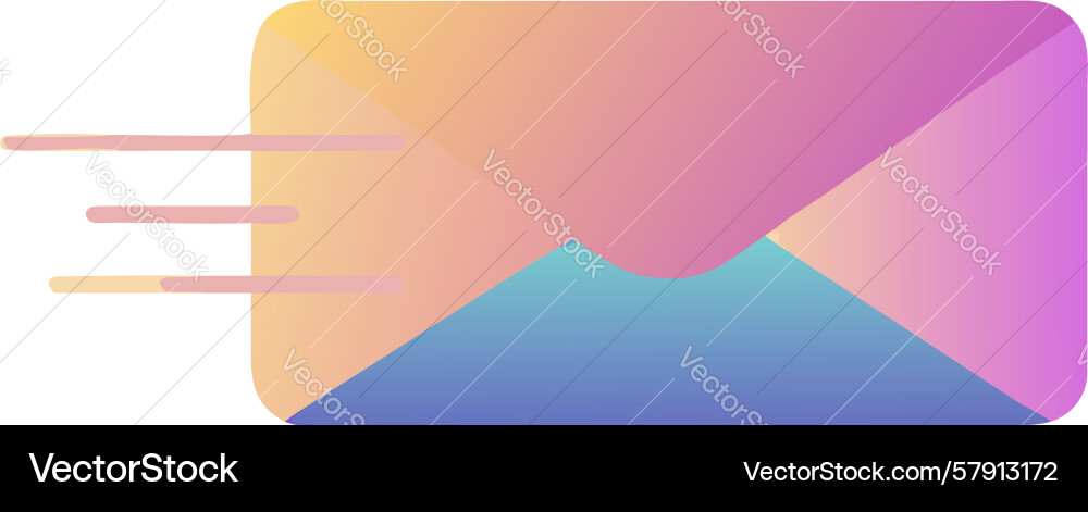 Gradient envelope icon modern communication Vector Image