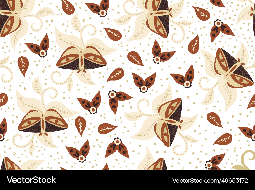 Pattern design with modern motifs and paste Vector Image