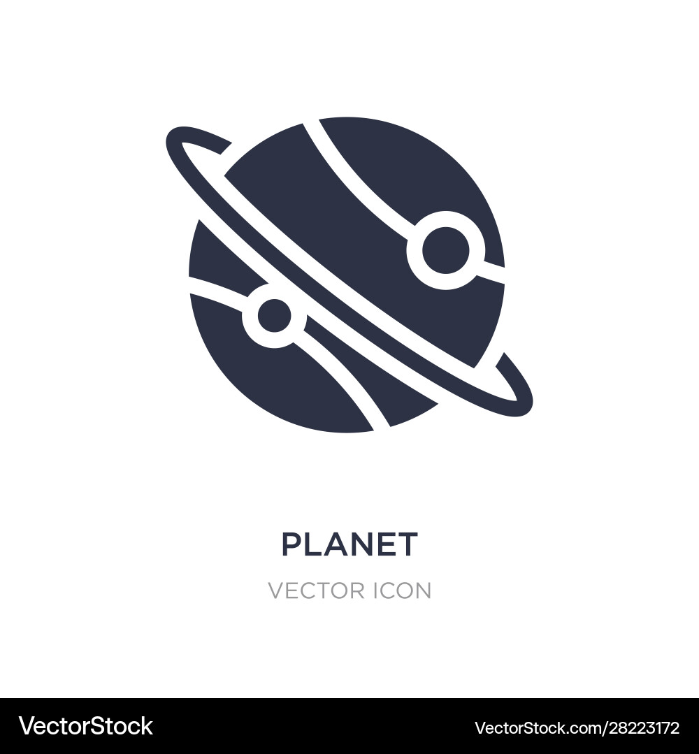 Planet icon on white background simple element Planet icon on white background simple element vector image