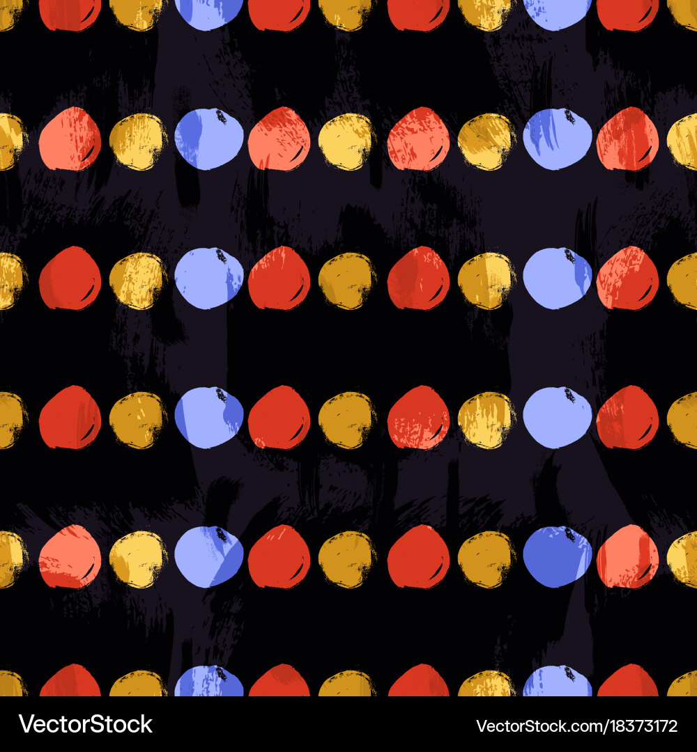 Seamless colorful pattern with circles Vector Image