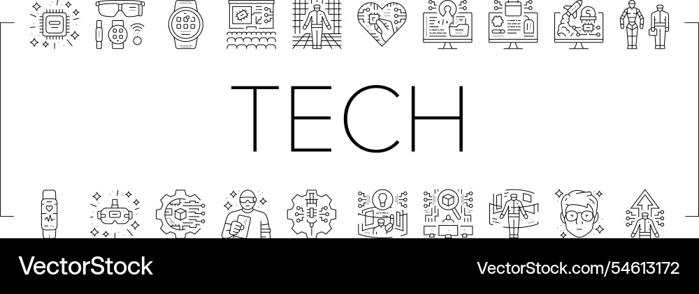 Tech enthusiast geek nerd man icons set Vector Image