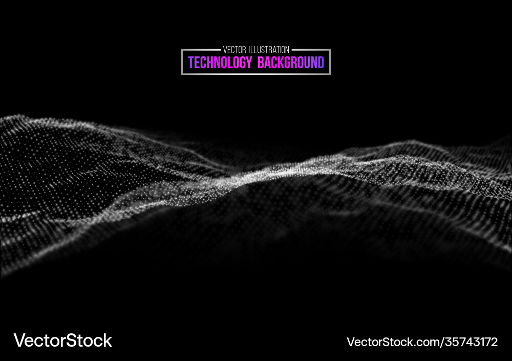 Technology background in abstract style vector image