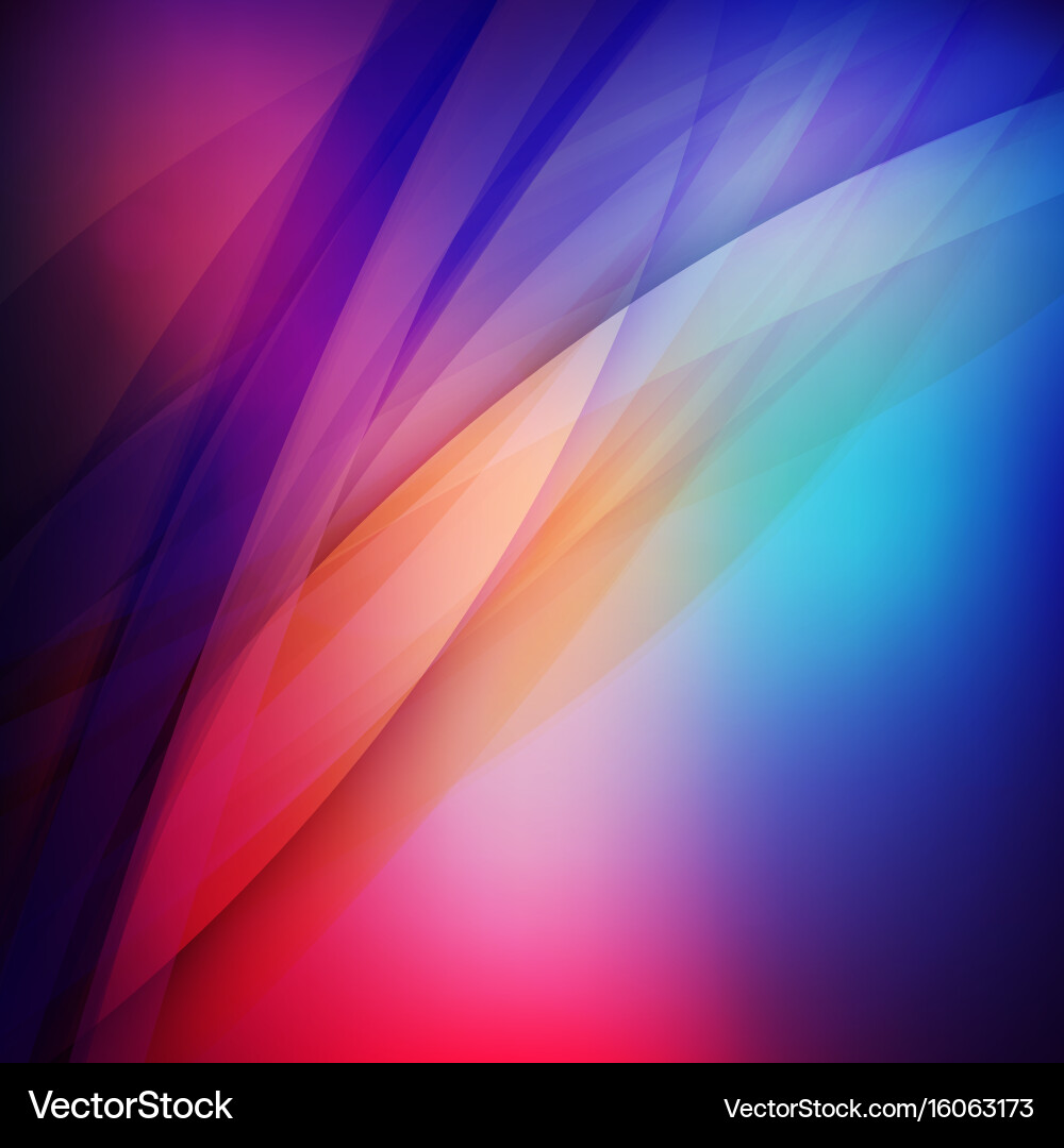 Abstract colorful background wave blurred soft vector image