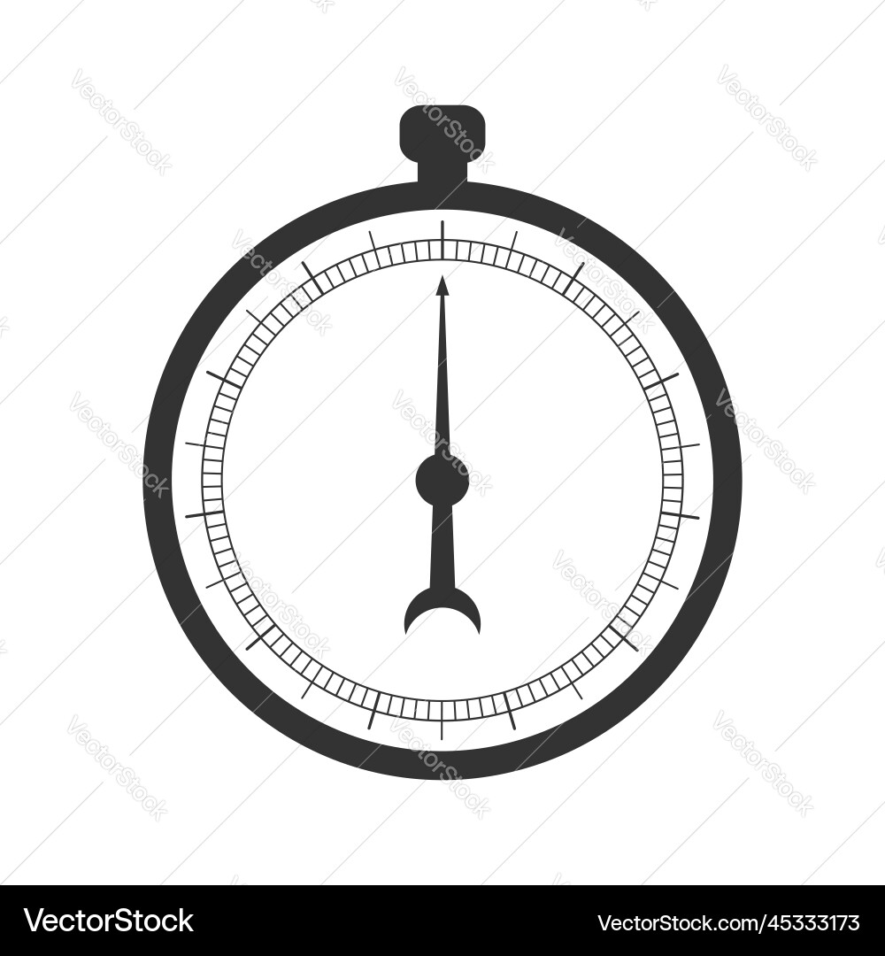 Chronometer with 360 degrees measuring scale Chronometer with 360 degrees measuring scale vector image