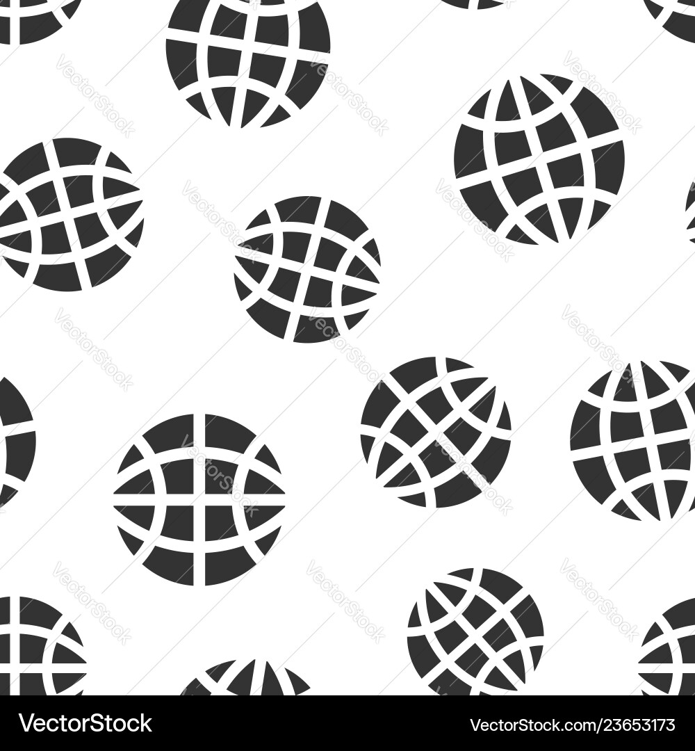 Earth planet icon seamless pattern background Earth planet icon seamless pattern background vector image