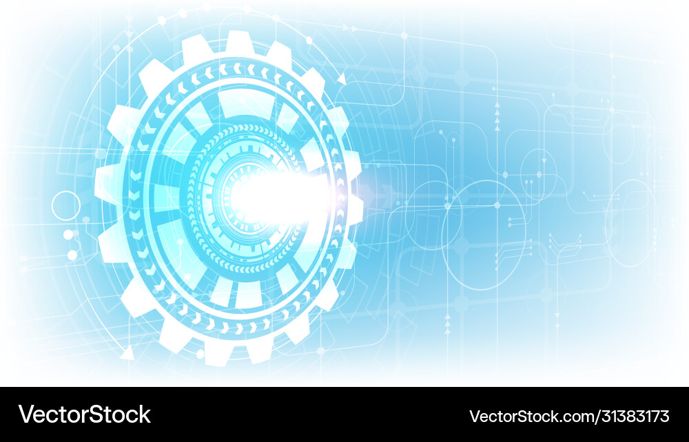 Hi-tech digital data connection system Vector Image