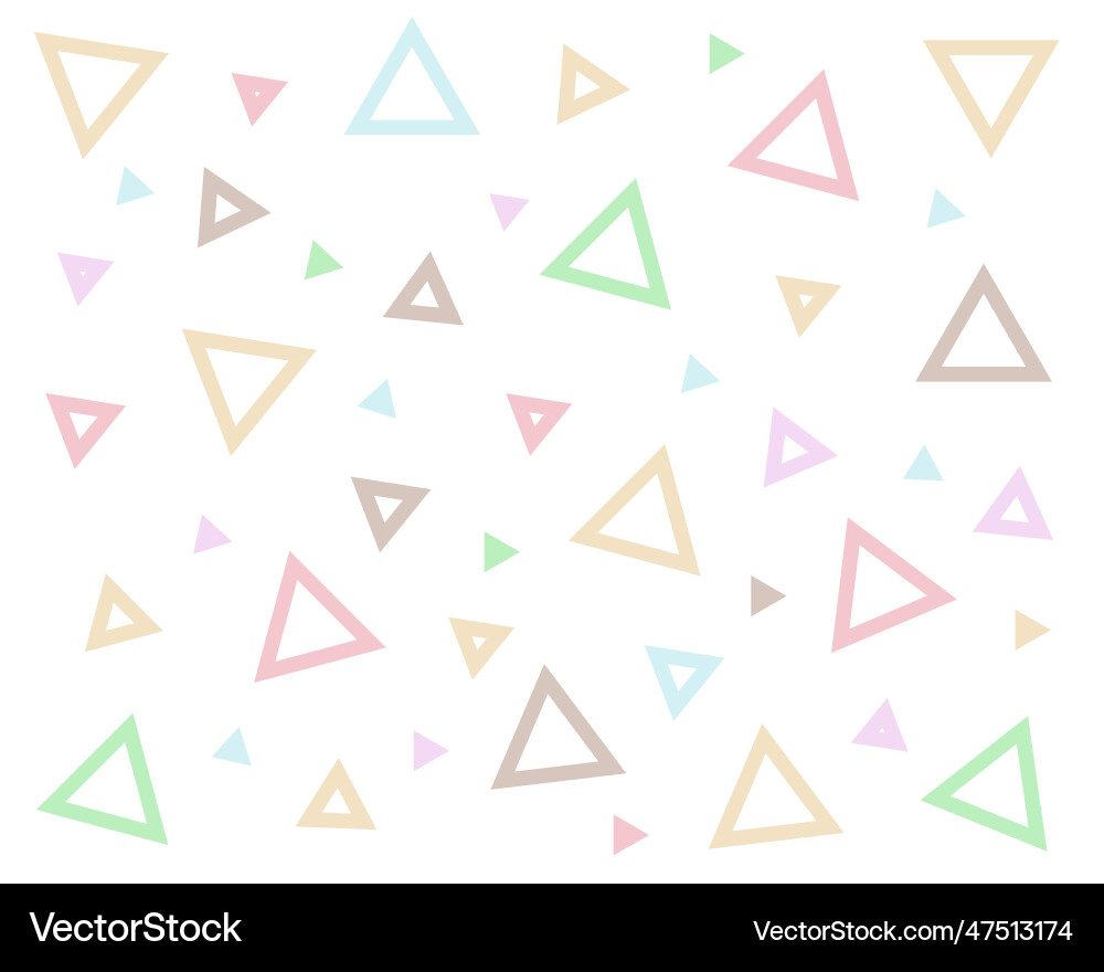 A set of triangular shapes for the background Vector Image