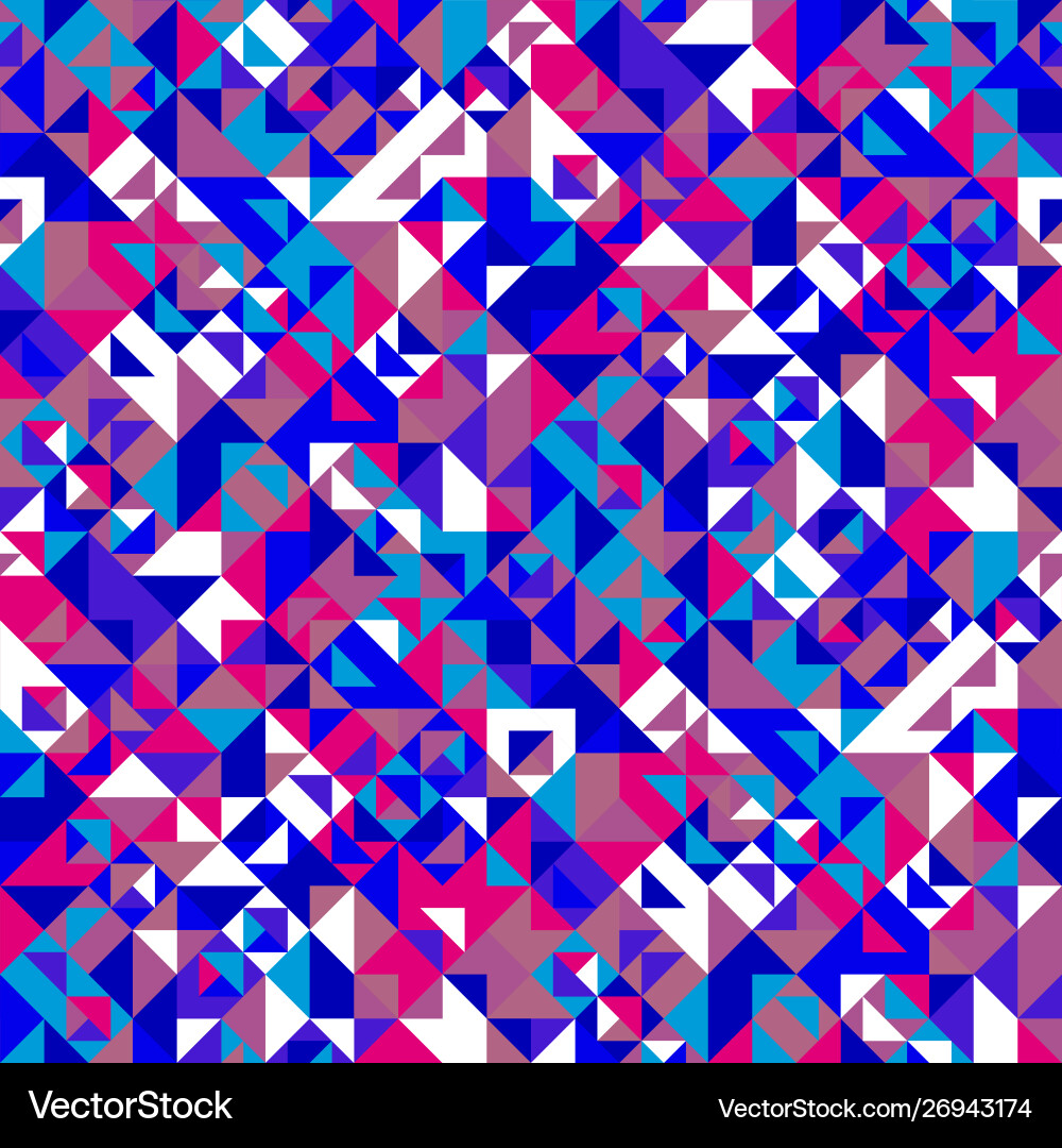 Abstract seamless geometrical random triangle vector image