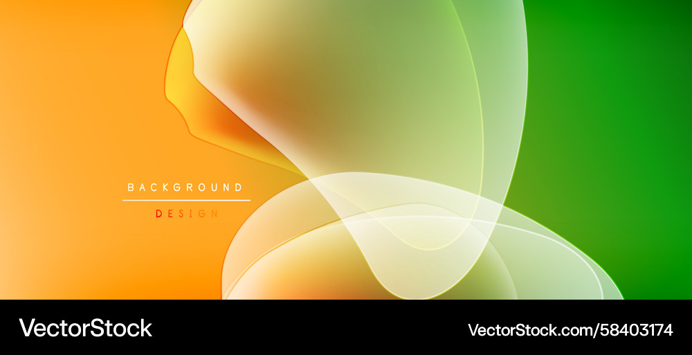 Abstract vibrant design overlapping translucent Vector Image