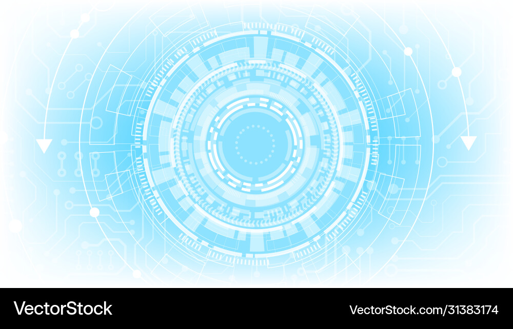 Hi-tech digital data connection system Vector Image