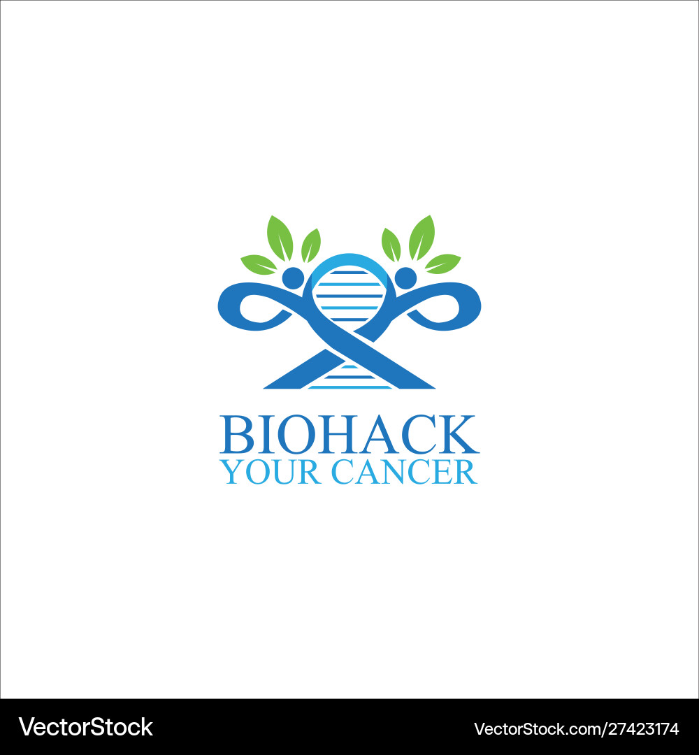 Human bio-hacking cancer logo designs Human bio-hacking cancer logo designs Vector Image